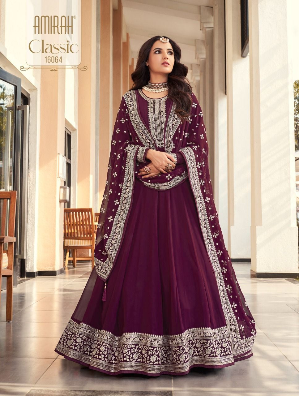 Maroon Party Wear Anarkali Gown Suit With Designer Georgette Embroidery  Work, Indian Pakistani Anarkali Suits, Anniversary, Birthday Gift -   Canada