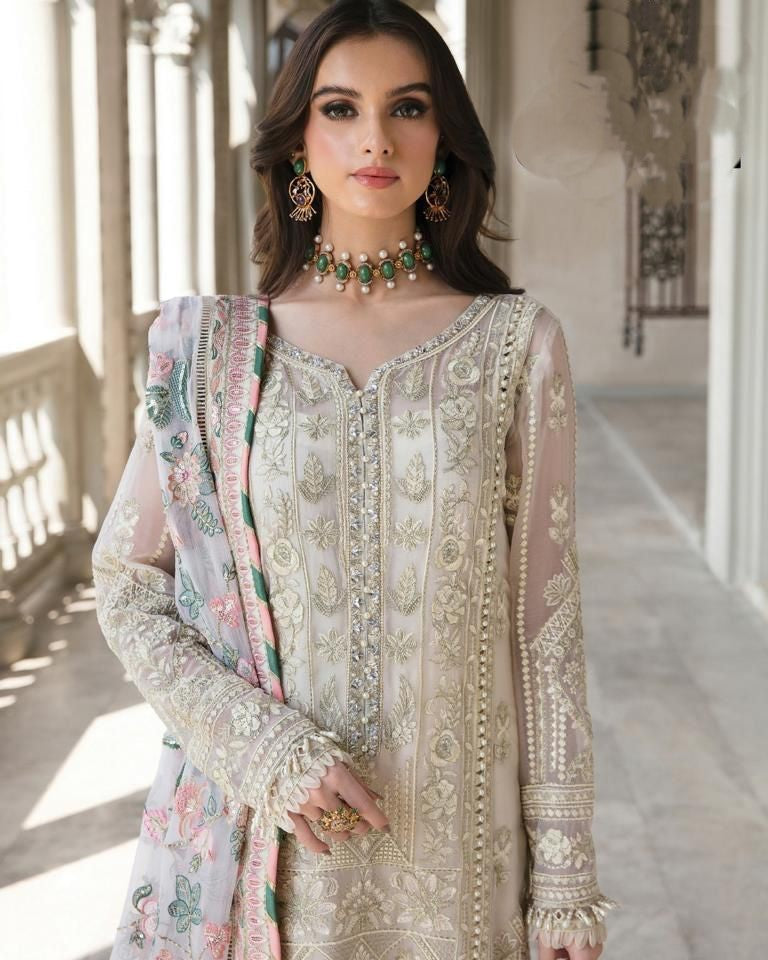 Gulaal Embroidered Georgette Festive Eid Special Heavy Pakistani Suit ...