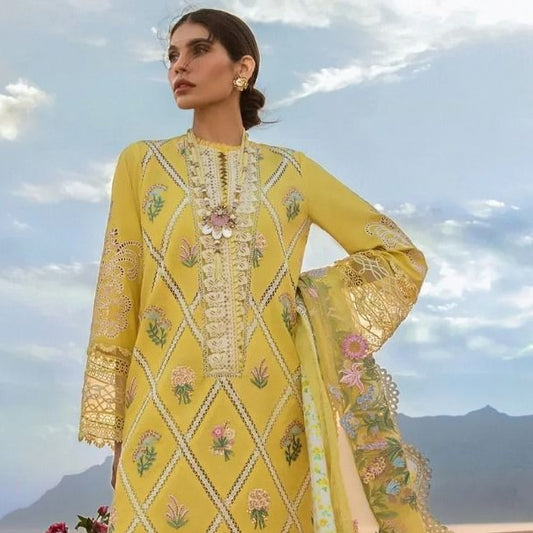 Yellow Crimson Wedding Colloction Pakistani Bridal Wear Pakistani Suit