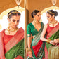 Green Jacquard Wedding Wear Paithani Silk Saree