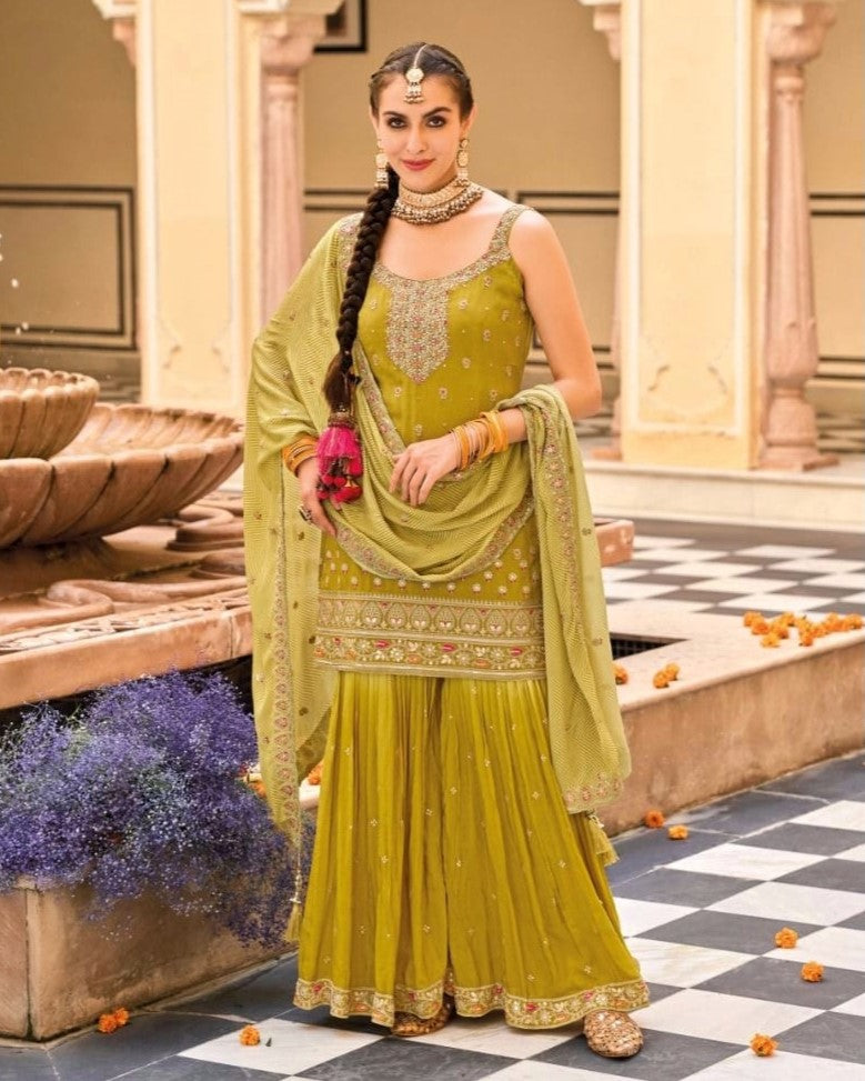 Bridal Heavy Sharara Pakistani Suit – krazy kolours