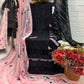 Black Festive Wear Embroidered Georgette Pakistani Suit