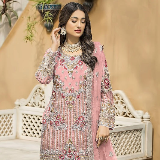 Pakistani Wedding Dress Heavy Embroidered Party Wear Sharara Gharara