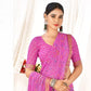 Banarasi Weaved Border Pink Color Saree