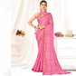 Banarasi Weaved Border Light Pink Color Saree
