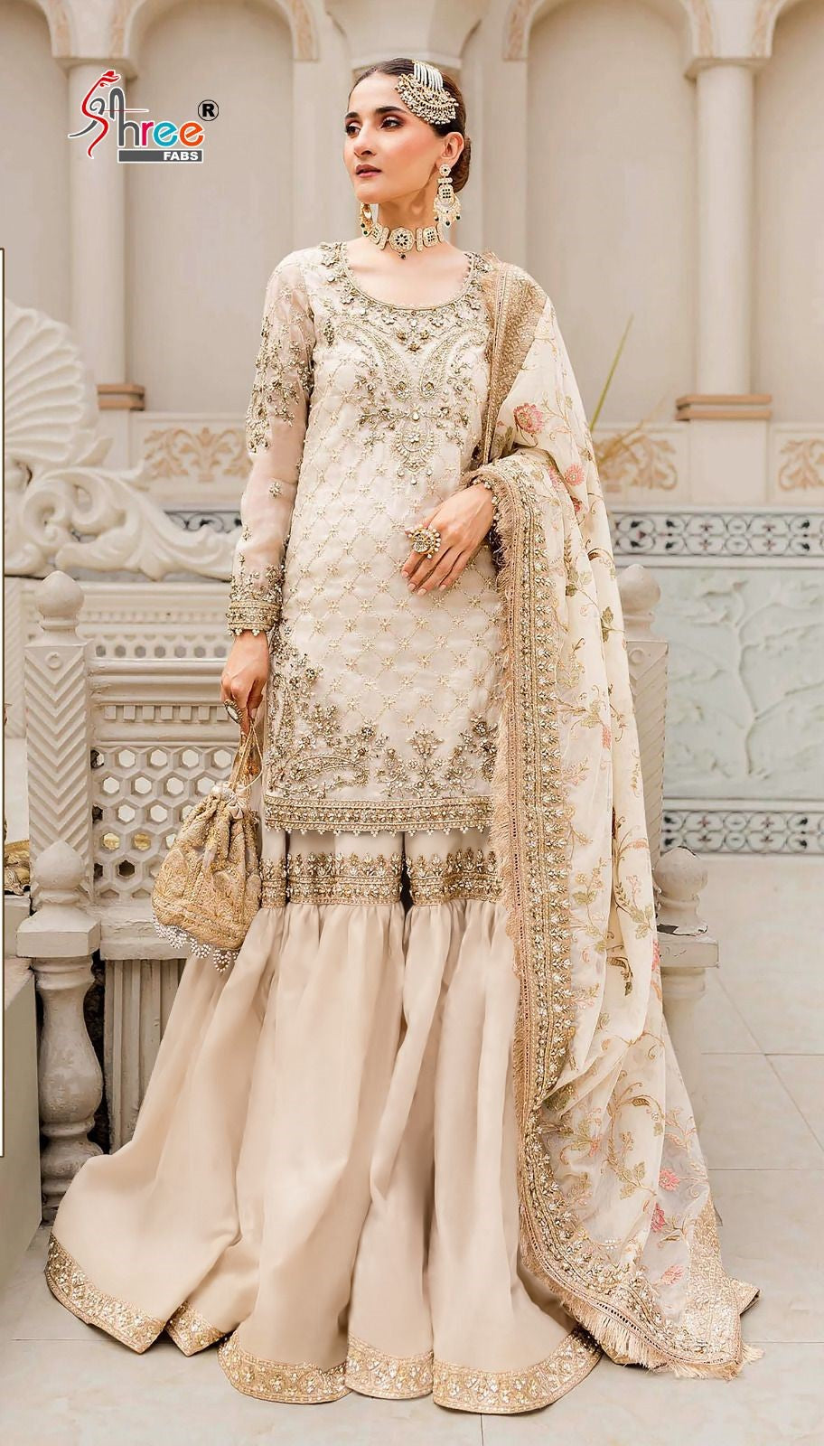 Buy Grey And Navy Blue Gharara Style Suit In USA, UK, Canada, Australia,  Newzeland online