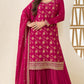 Raspberry Pink Heavy Designer Sarara Kameez Suit