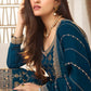 Navy Blue Festive Wear Heavy Designer Sarara Kameez Suit