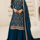 Navy Blue Festive Wear Heavy Designer Sarara Kameez Suit