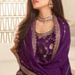 Purple Festive Wear Heavy Designer Sarara Kameez Suit