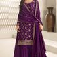 Purple Festive Wear Heavy Designer Sarara Kameez Suit