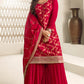 Red Festive Wear Heavy Designer Sarara Kameez Suit
