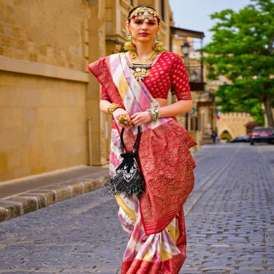 Red Designer Patola Wedding Saree Collection