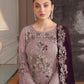 Heavy Sequins Embroidered Party Wear Pakistani purple Color Suit