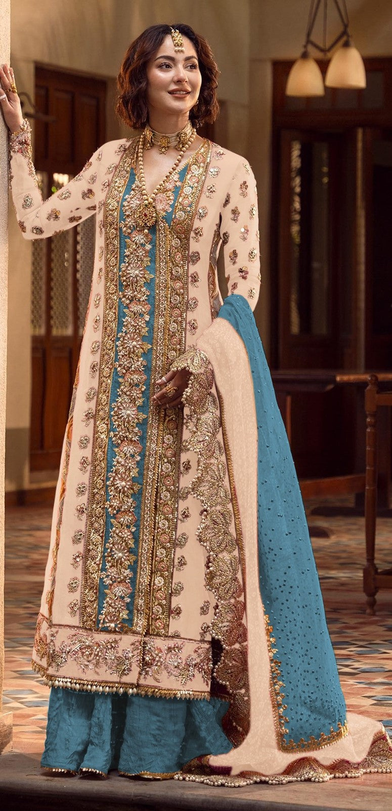 Amazon.com: Pakistani Designer Anarkali Gown Suit Wedding Wear Indian  Outfit Salwar Kameez Suits (Choice 1, Unstitched) : Clothing, Shoes &  Jewelry