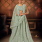 Sea Green Party Wear Resham Zari Embroidery Lehenga Choli