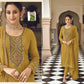 Mustard Color Wedding Wear Sequence Embroidered Pant Style Designer Suit