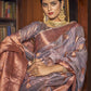 Light Purple Woven Banarasi Copper Tissue Saree