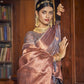 Light Purple Woven Banarasi Copper Tissue Saree