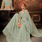 Sea Green Party Wear Resham Zari Embroidery Lehenga Choli